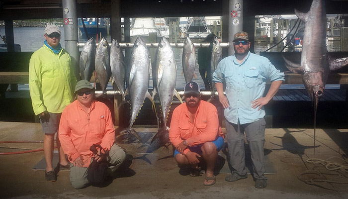 yellowfin tuna and blue marlin. Venice, LA. MGFishing.com Mgfc photo