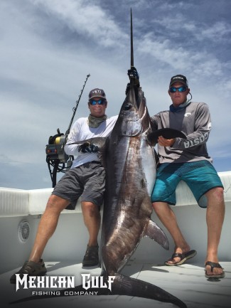 billy wells and colin byrd. Photo offshore fishing charters venice. Swordfish. MGFC photo