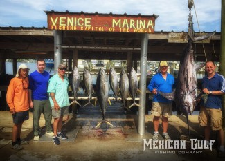 offshore fishing charters venice, LA. MExican Gulf Fishing Co. MGFC photo.