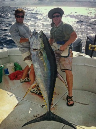 big yellowfin tuna photo. Zach Lewis, MGFC