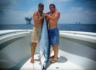 Wahoo fishing gulf of Mexico. Zach Lewis, MGFC photo