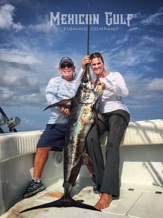 Swordfish Action couple completes wedding ring with this elusive species